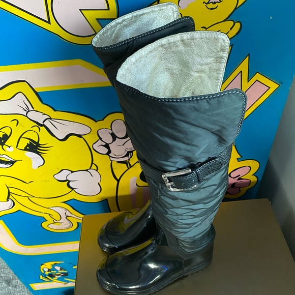 Dolce & Gabbana Over Knee Winter Snow Rubber & Leather Boots 8 38.5 dust… - Picture 8 of 17